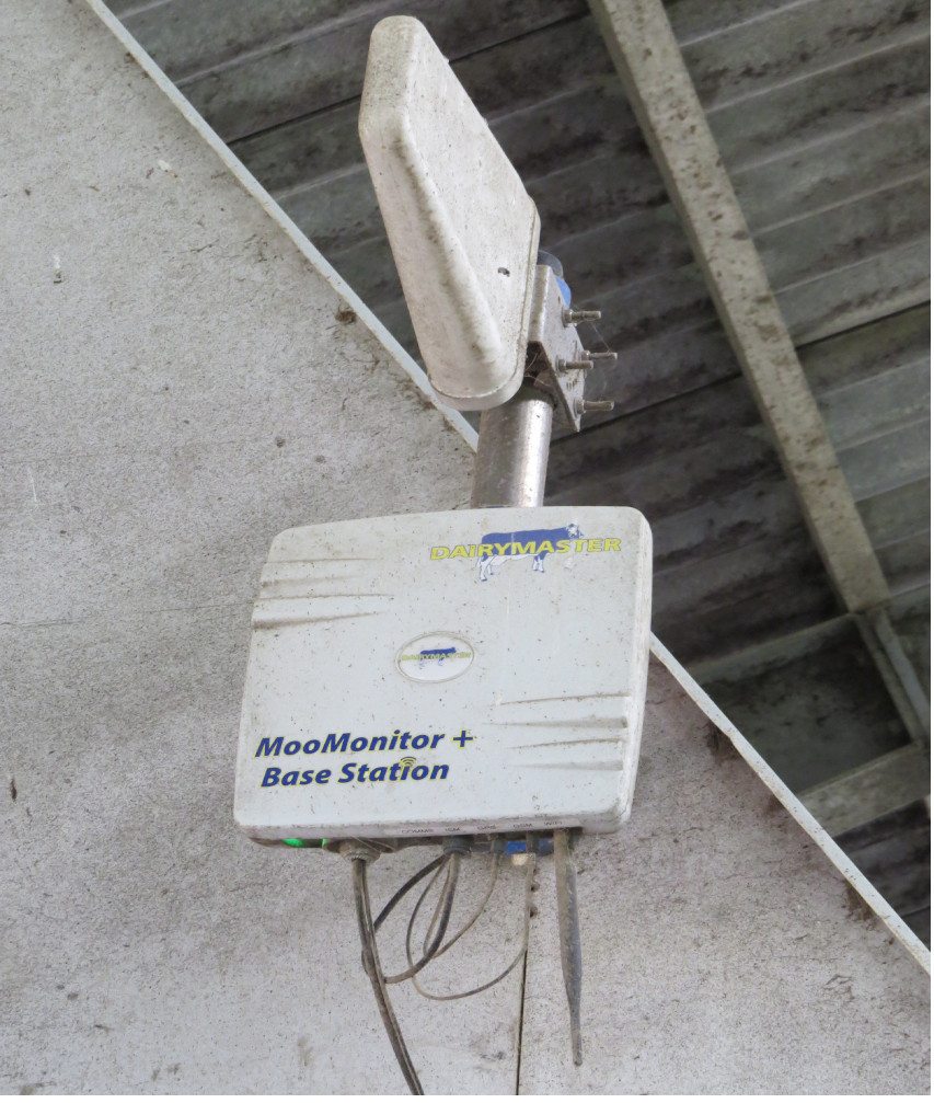  MooMonitor+ overvågningssystemets centralt placerede antenne, der har en rækkevidde på på over 1000 meter!